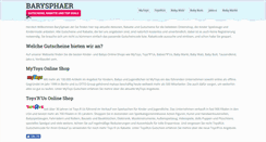 Desktop Screenshot of barysphaer.de